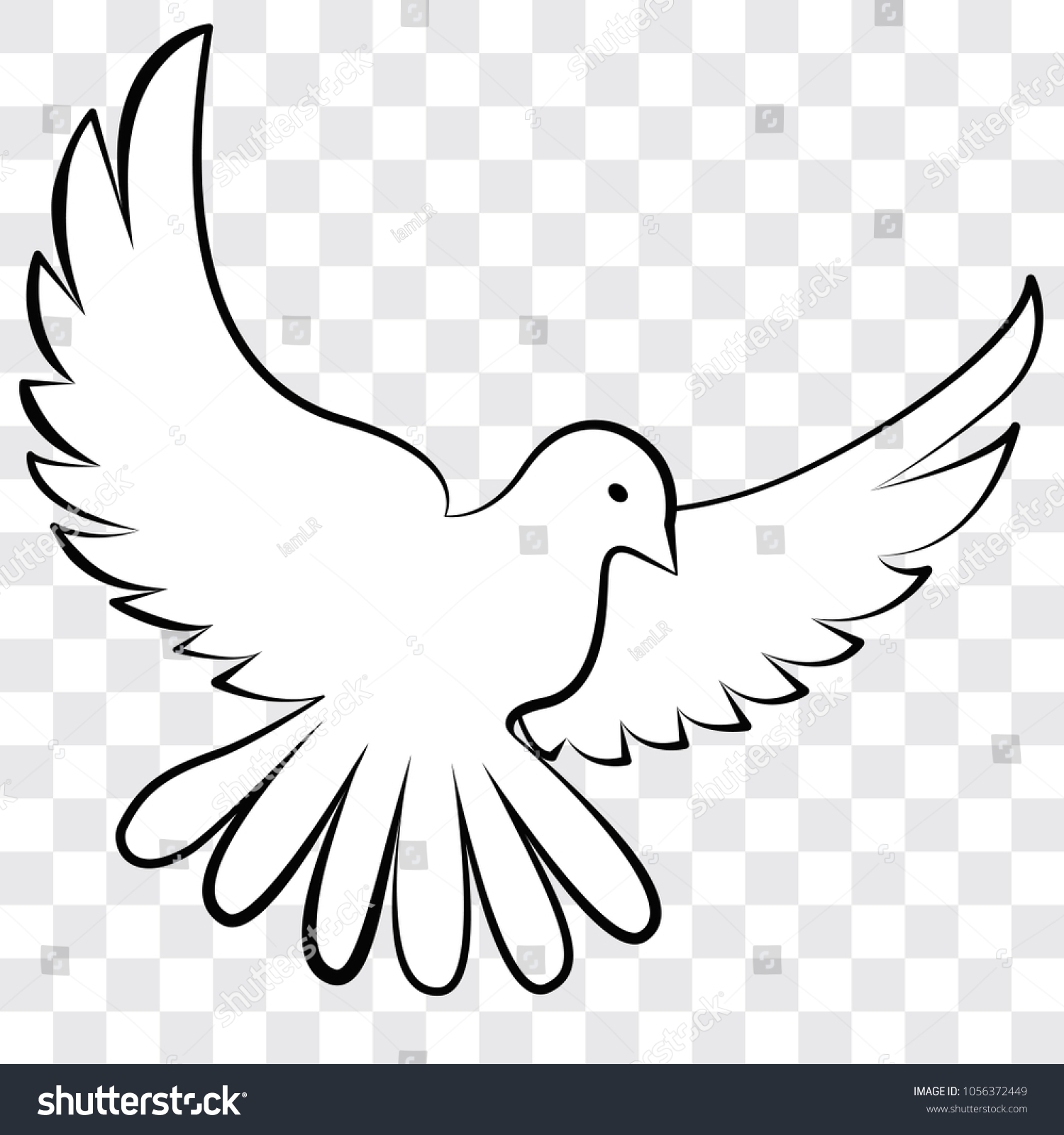 Transparent White Dove Logo - Marianafelcman