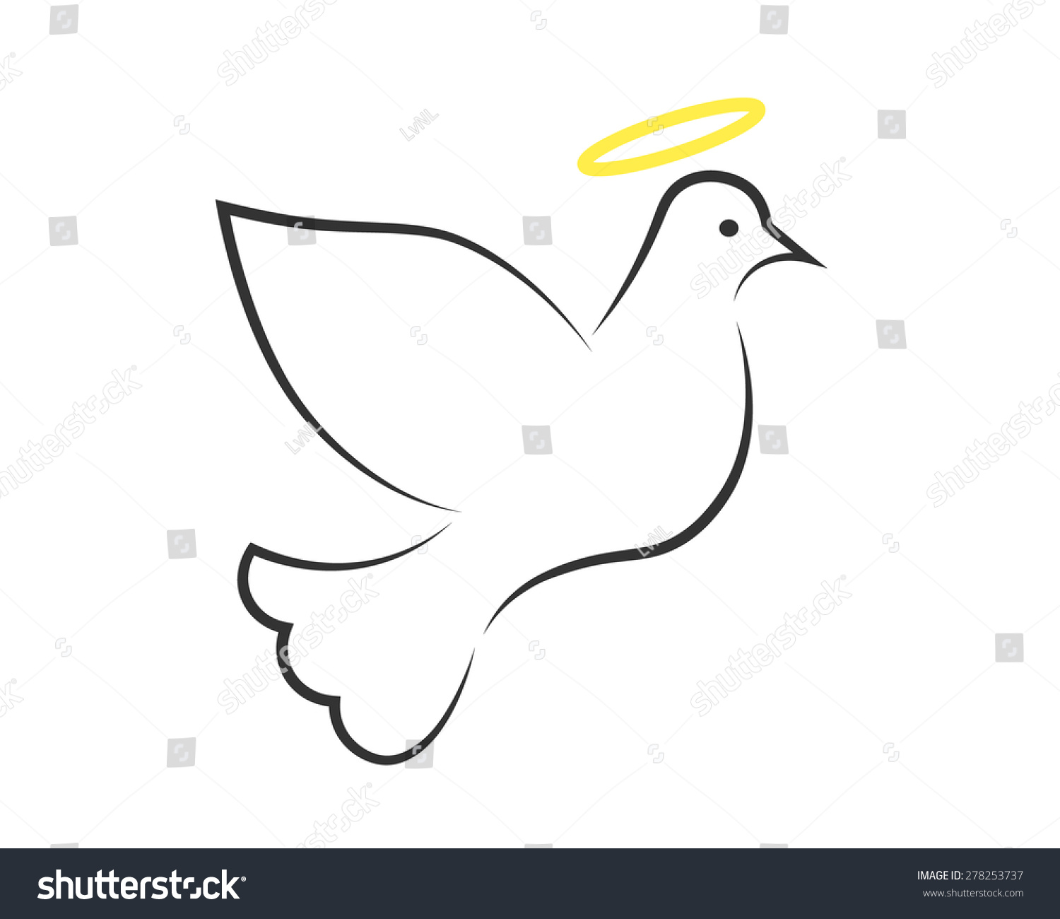 White Dove Symbol Holy Spirit