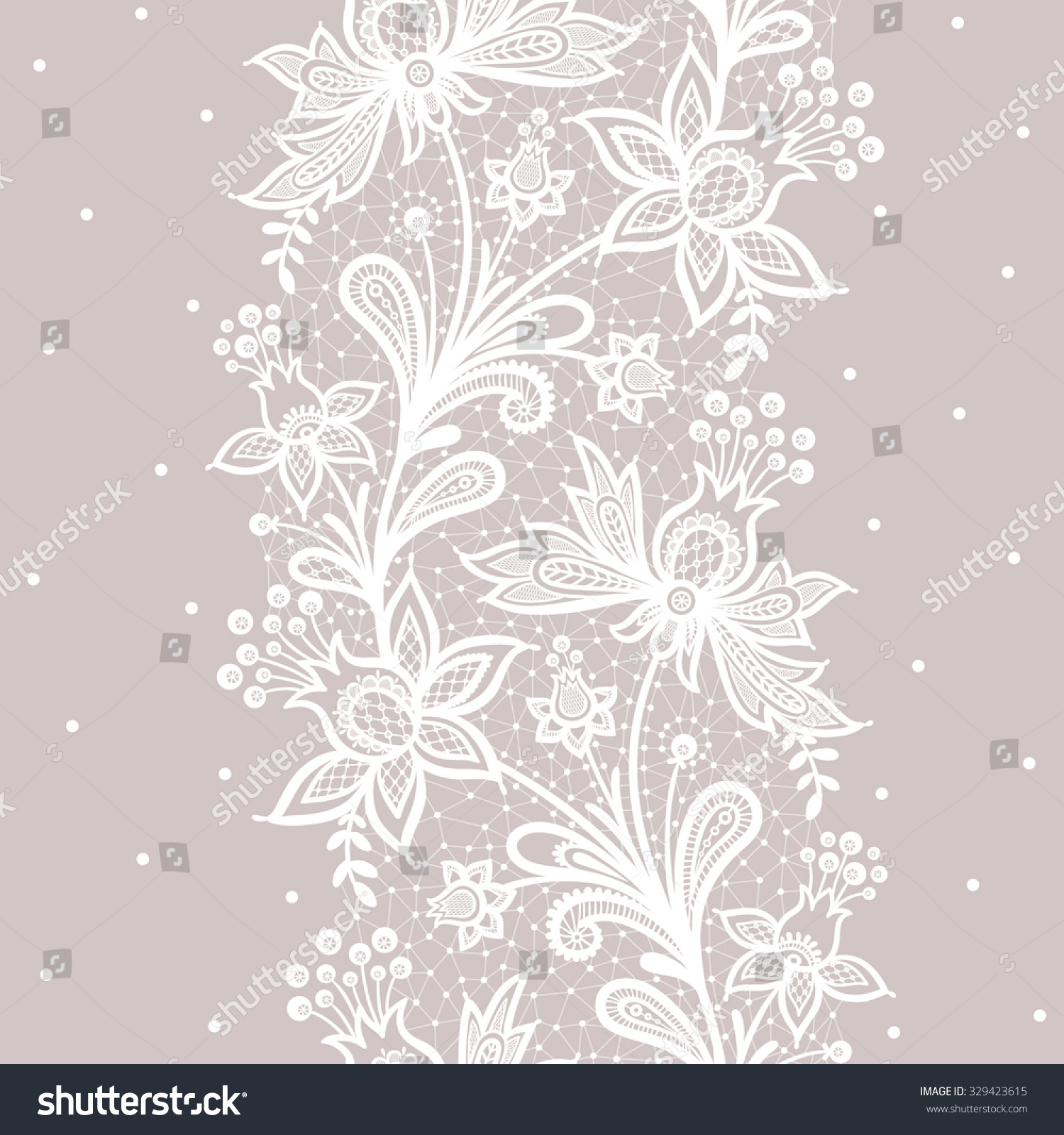 White Lace Stock Vector Illustration 329423615 : Shutterstock