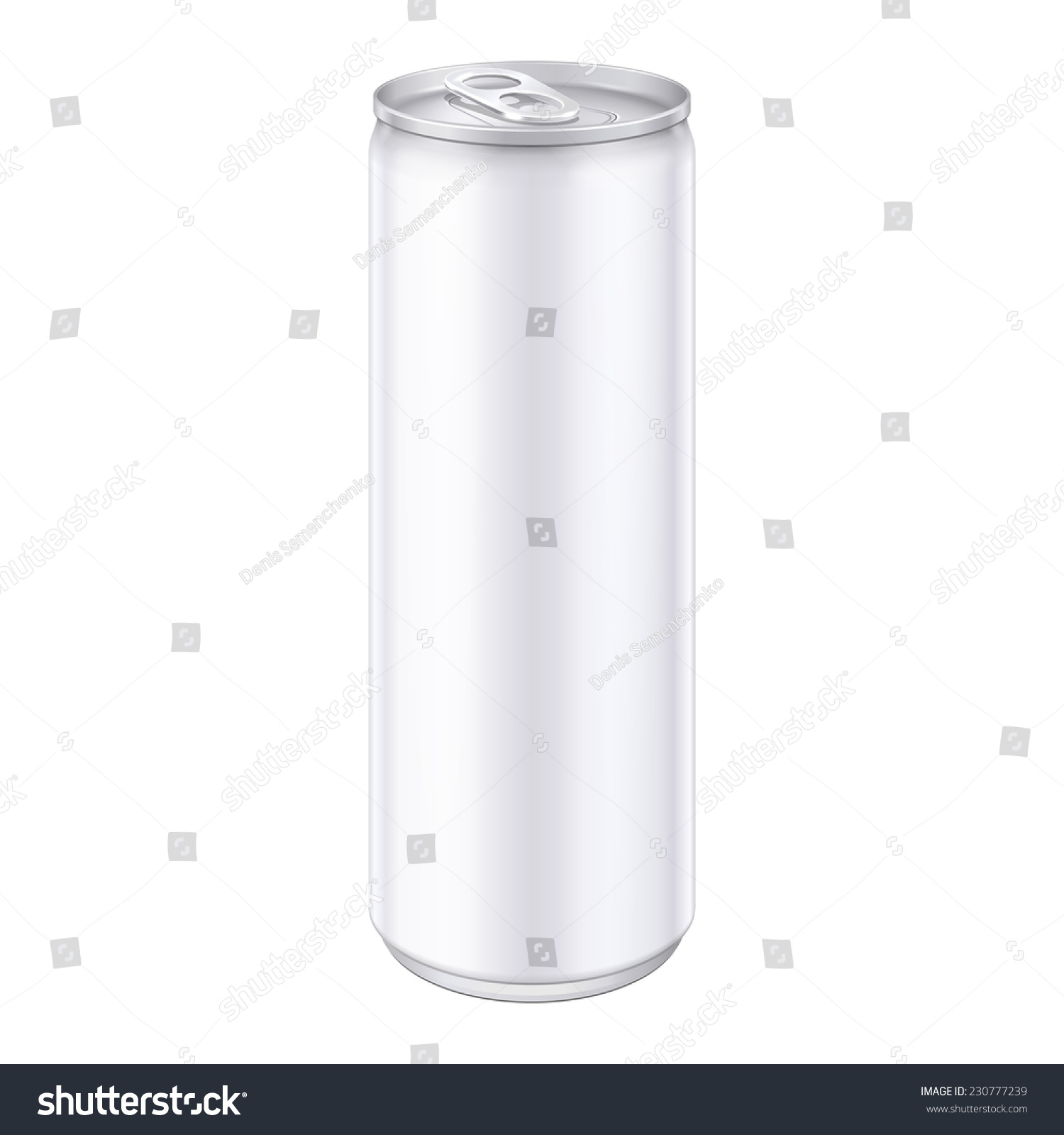 SVG of White Metal Aluminum Beverage Drink Can 250ml. Mockup Template Ready For Your Design. Isolated On White Background. Product Packing. Vector EPS10 Product Packing Vector EPS10 svg