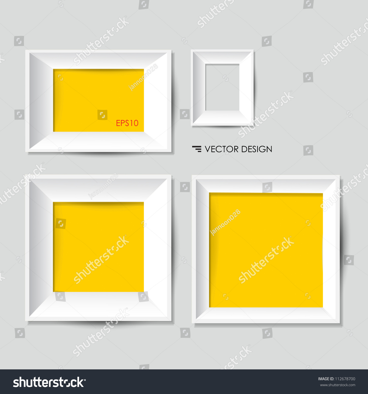 White Modern Frames On Wall Vector Lagervektor - White Modern Frames On The Wall Vector Illustration white modern frames on wall vector lagervektor - white modern frames on the wall vector illustration