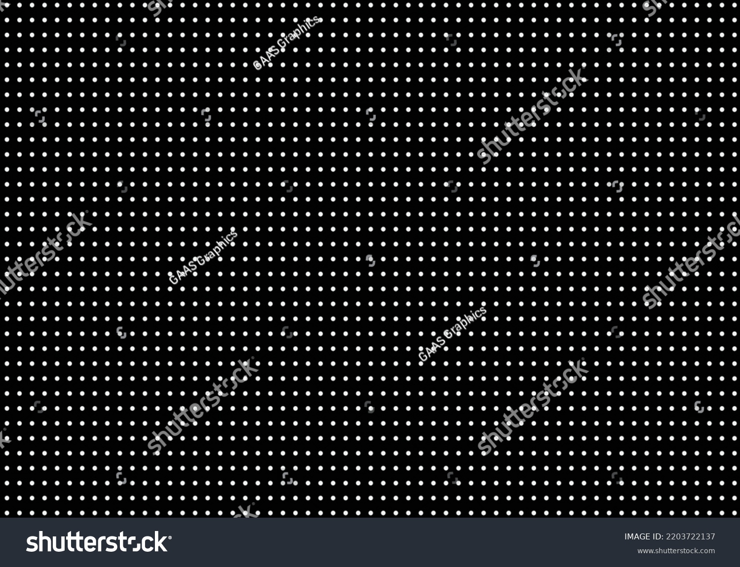 SVG of White polka dots on black background svg