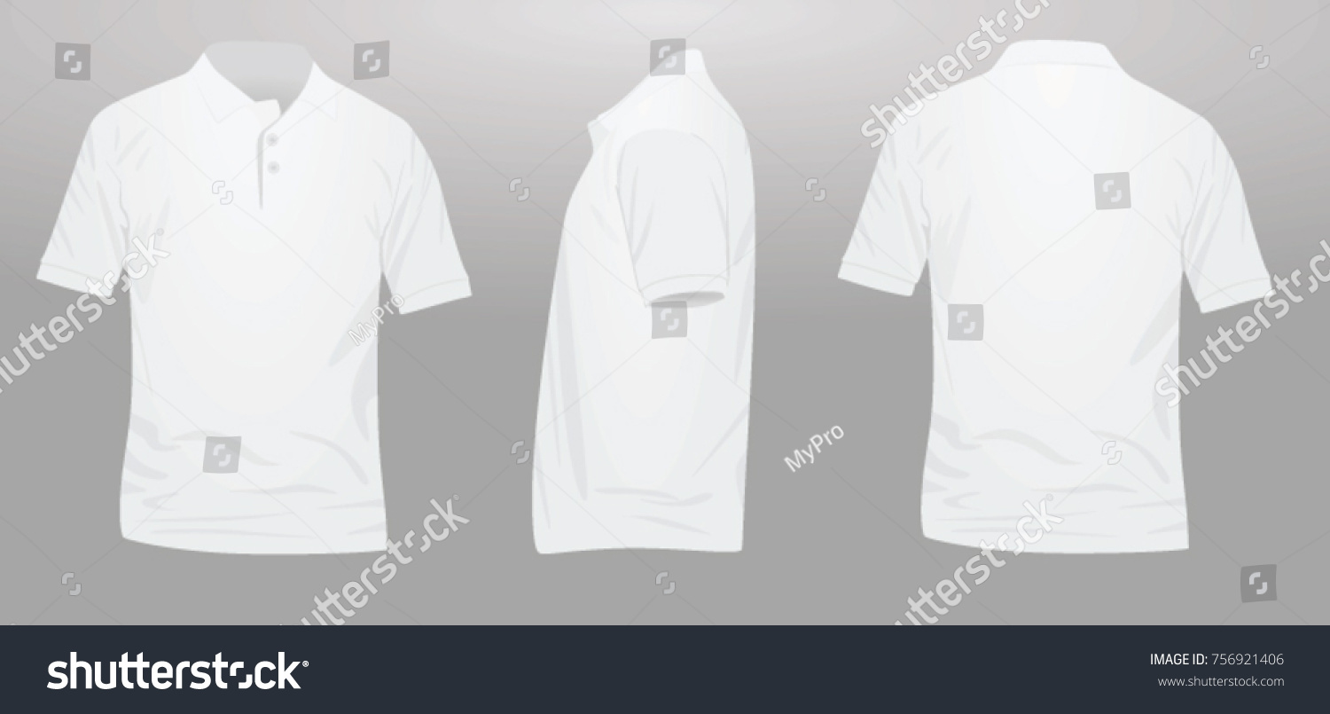 White Polo T Shirt Template Vector Stock Vector (Royalty Free ...