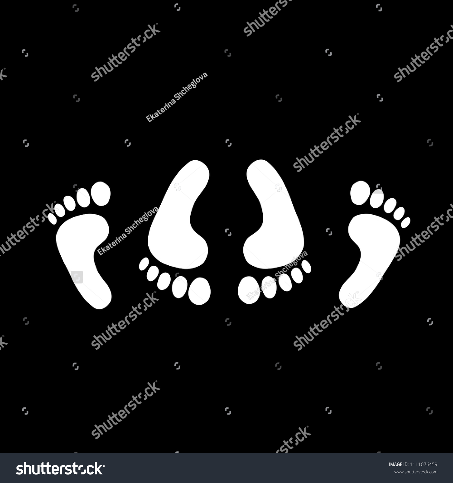 White Silhouette Feet Couple Having Sex Stock Vector Royalty Free