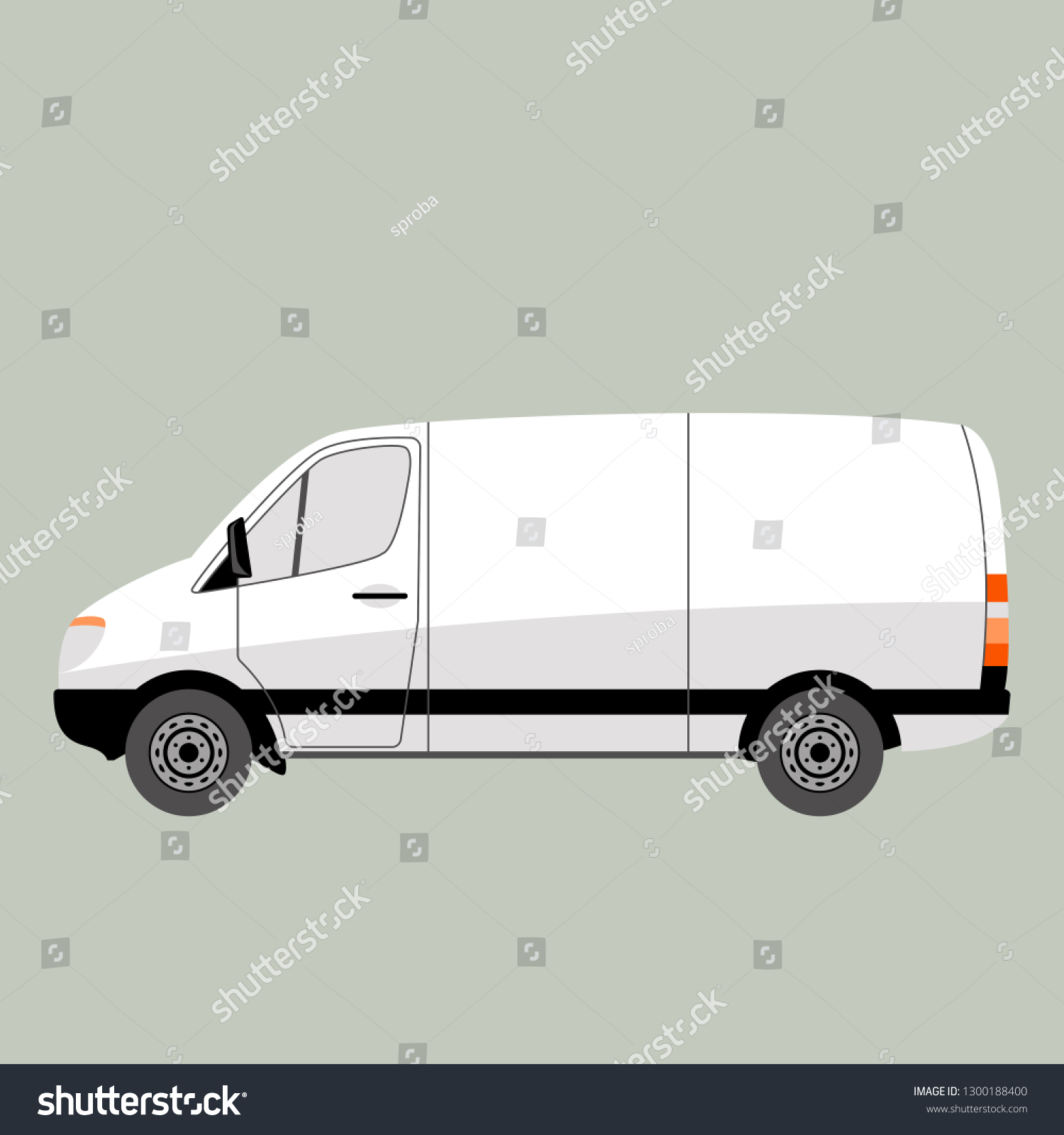 white construction van