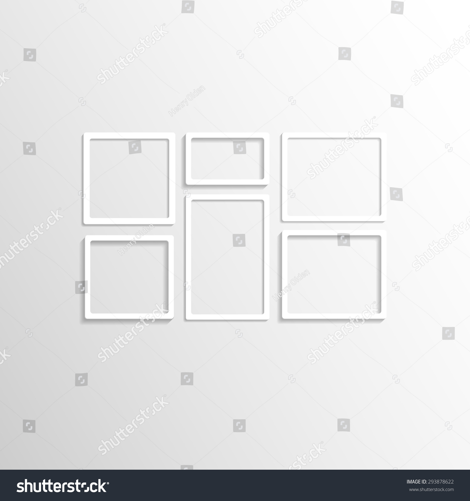 White Wall Frames white wall frames collage vector mockup stock vector 293878622 White Wall Frames white wall frames collage vector mockup stock vector 293878622