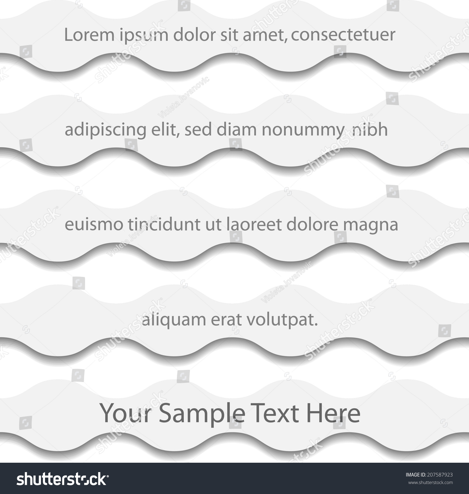White Wavy Lines Vector Background Abstract. - 207587923 : Shutterstock