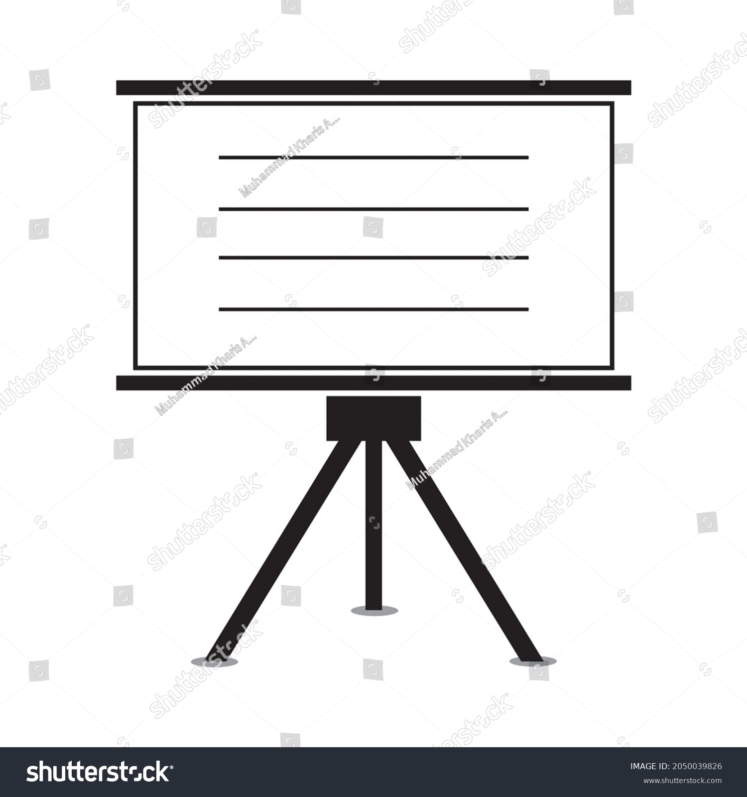 Whiteboard Vector This Vector Educational Needs Stock Vector (Royalty ...