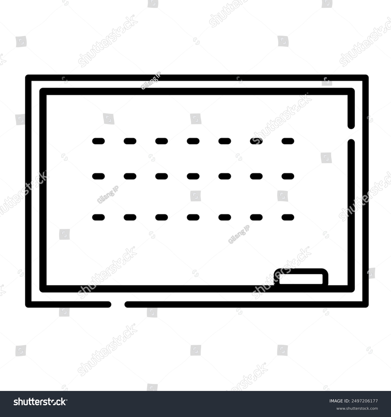 recommend clip art: Whiteboard with minimal vector and line art