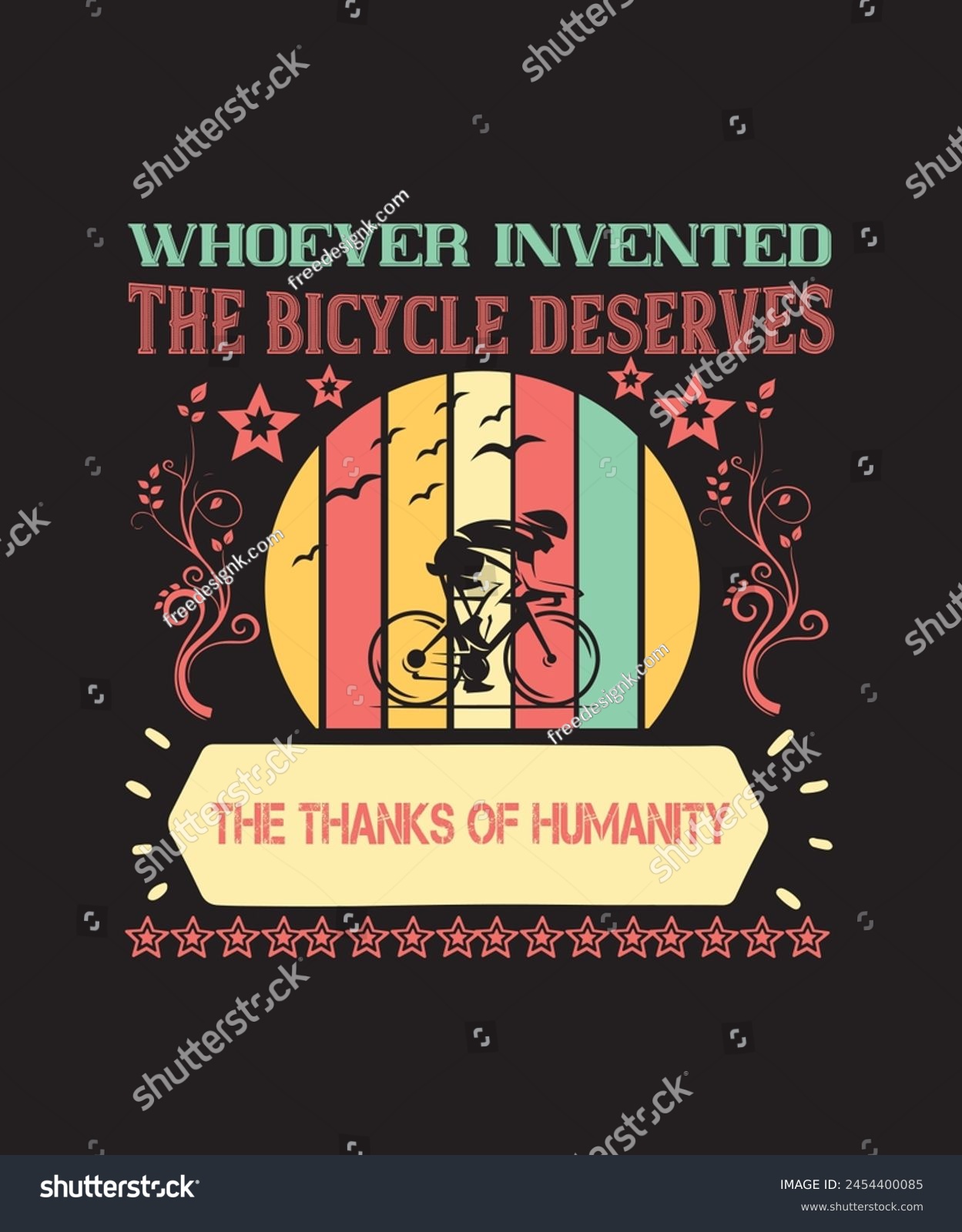 SVG of Whoever-invented-the-bicycle-deserves Typography tshirt Design print Ready Eps Cu file .eps
 svg