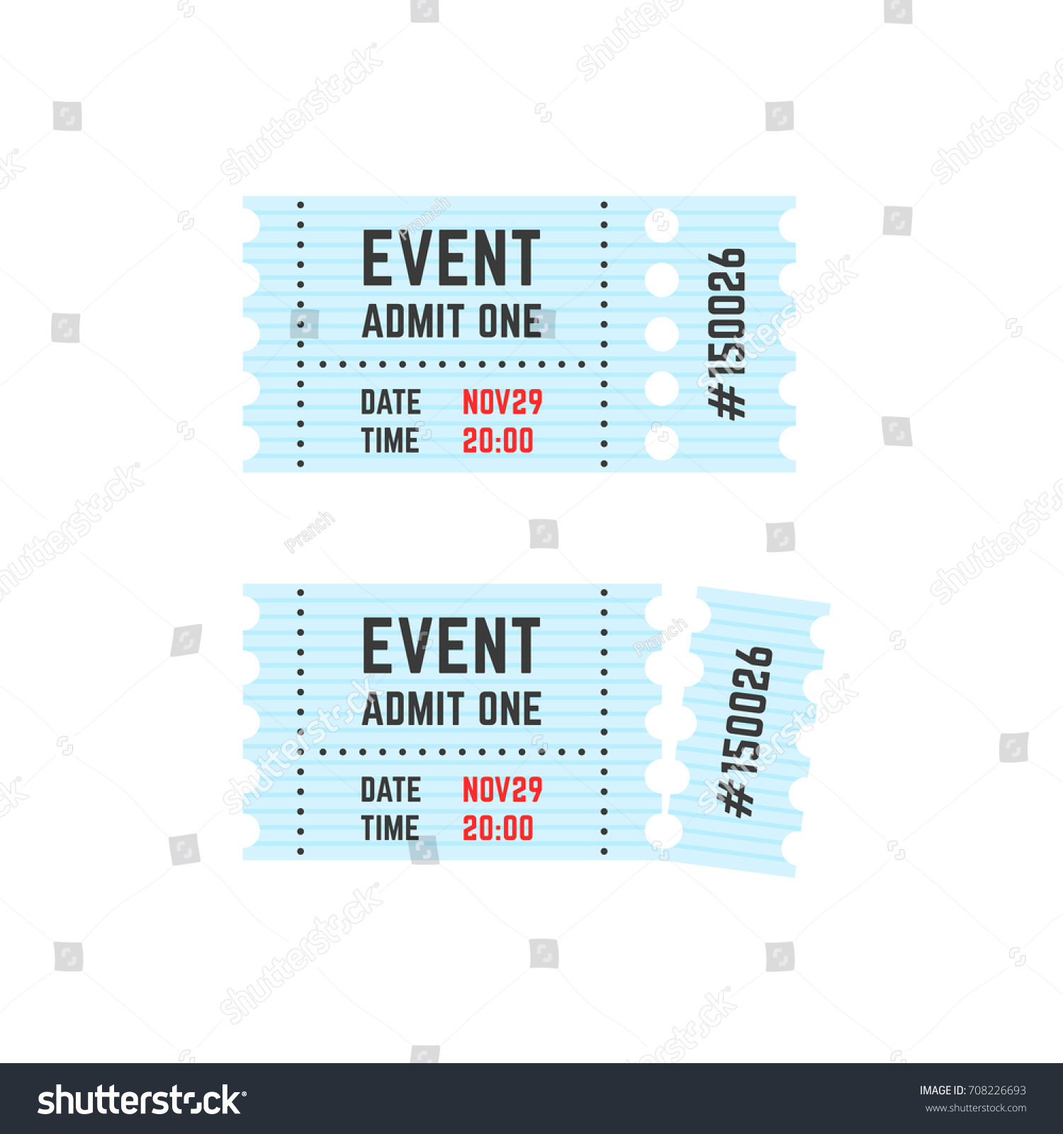 raffle ticket stubs