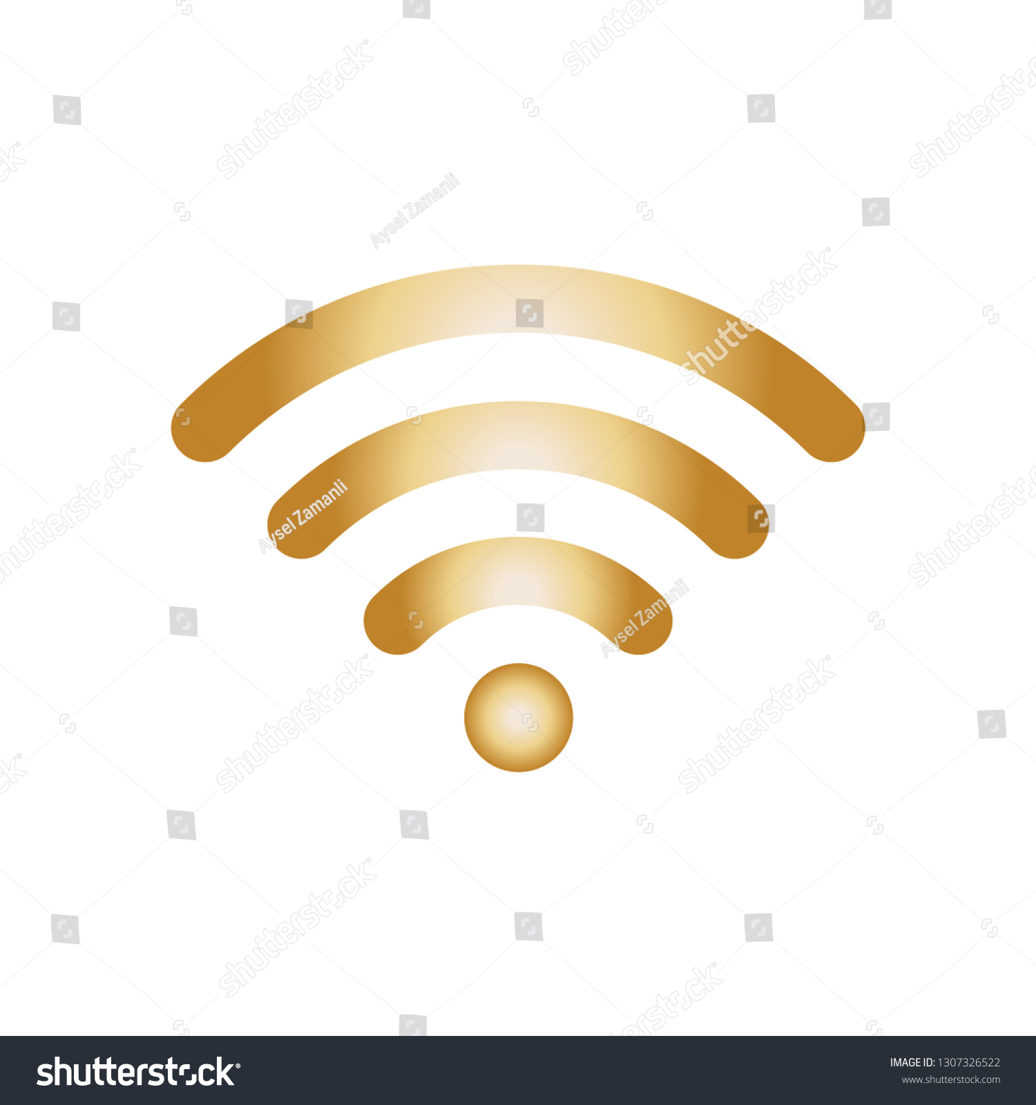 Wifi Iconwifi Iconwireless Iconinternet Icon Stock Vector Royalty Free