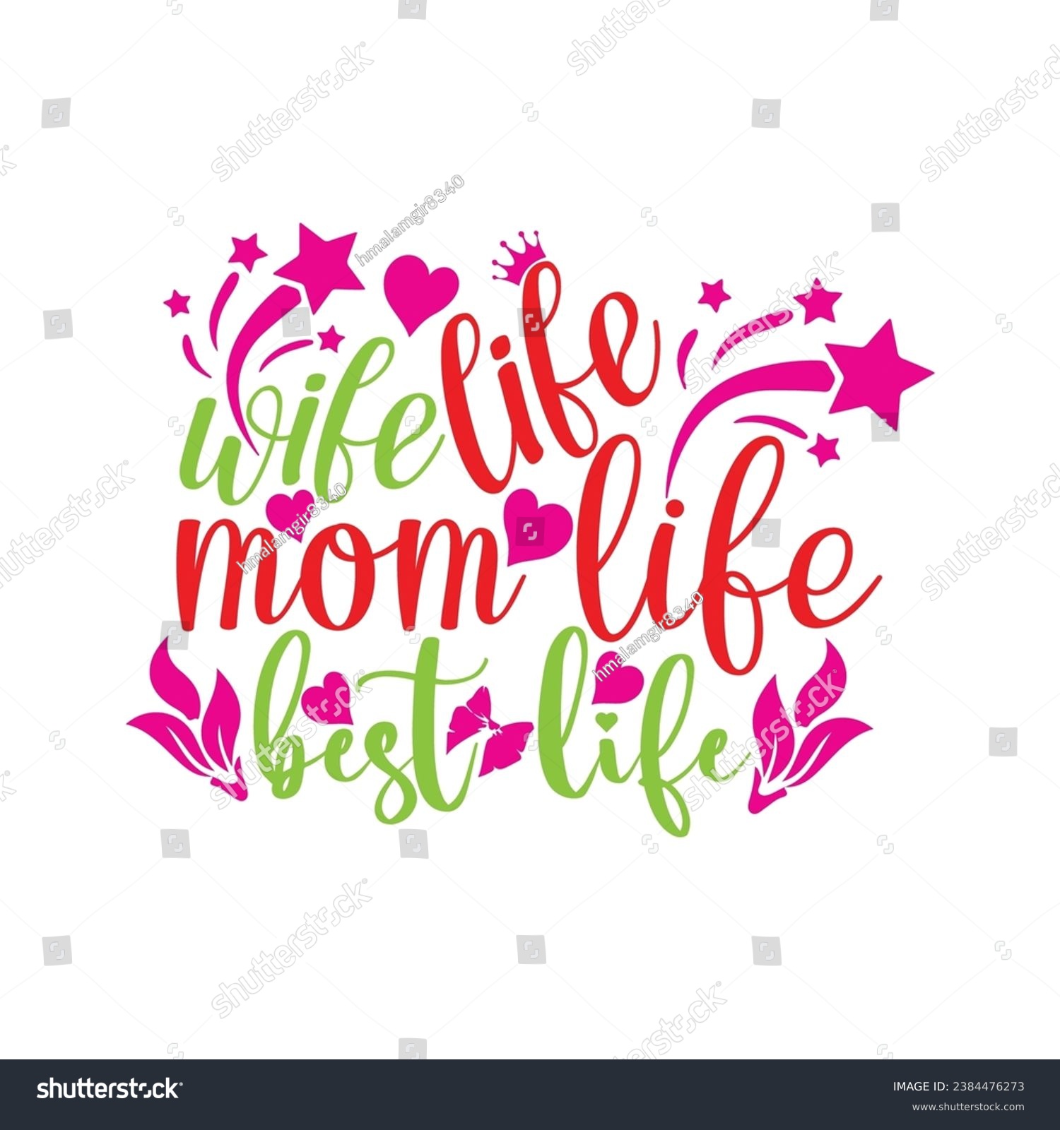 SVG of Wife life mom life best life t-shirt design. Here You Can find and Buy t-Shirt Design. Digital Files for yourself, friends and family, or anyone who supports your Special Day and Occasions. svg