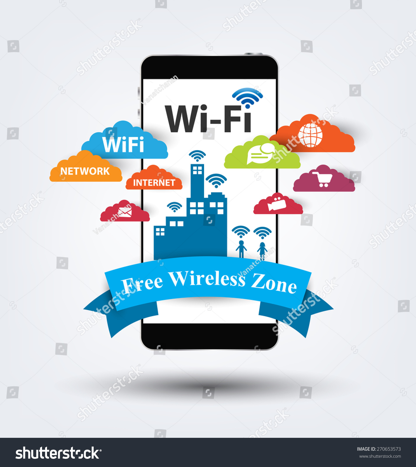 Wifi , Vector Internet And Network Infographic Concept - 270653573 ...