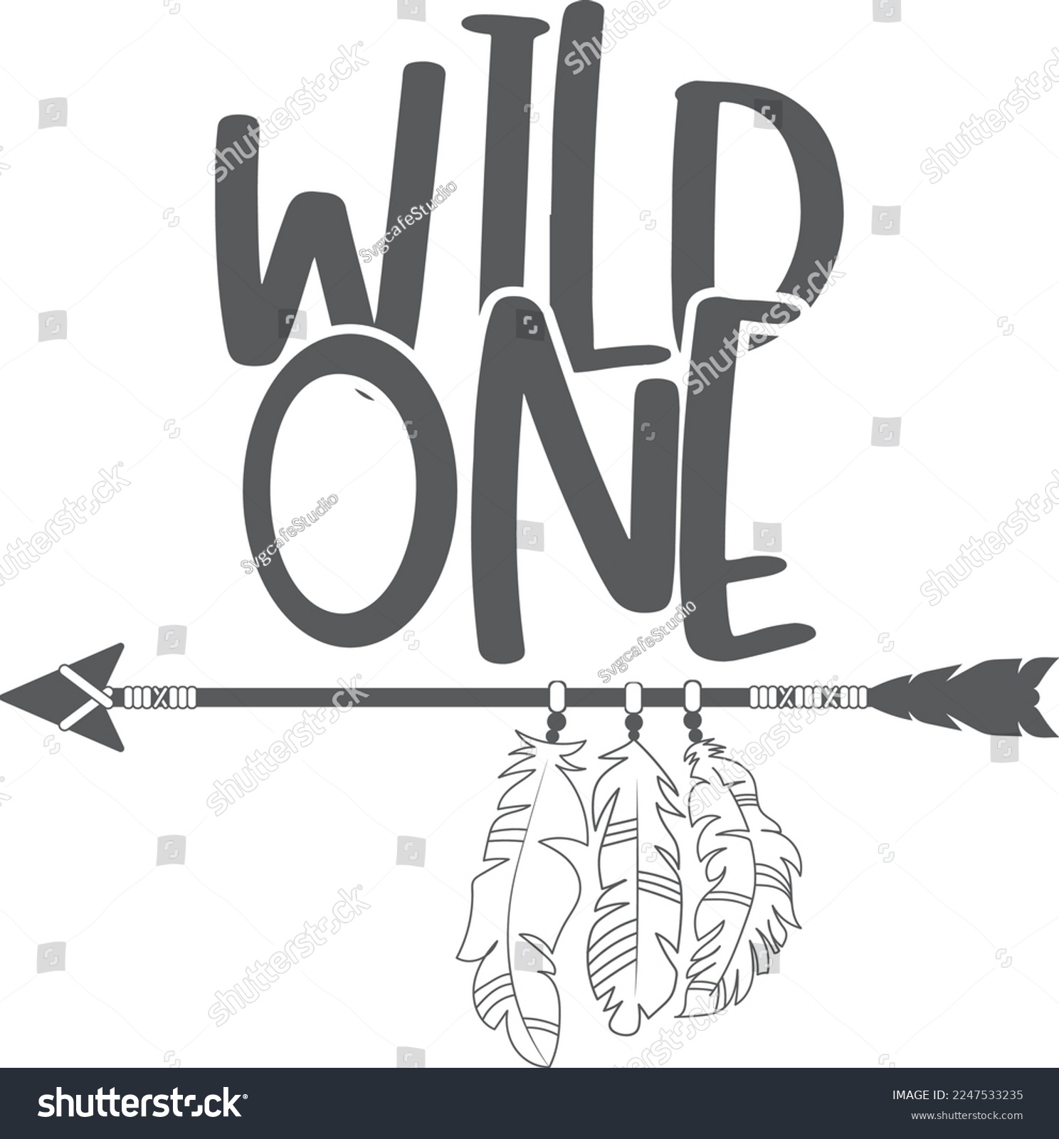 SVG of Wild One Baby Bear, Wild one, Files Baby Birthday, Arrow svg Wild One Svg, Cut file Baby SVG Silhouette svg