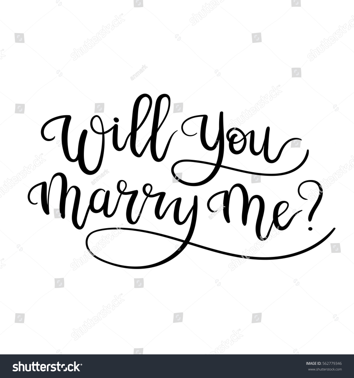 Will You Marry Me Marriage Wedding Stock Vector Royalty Free