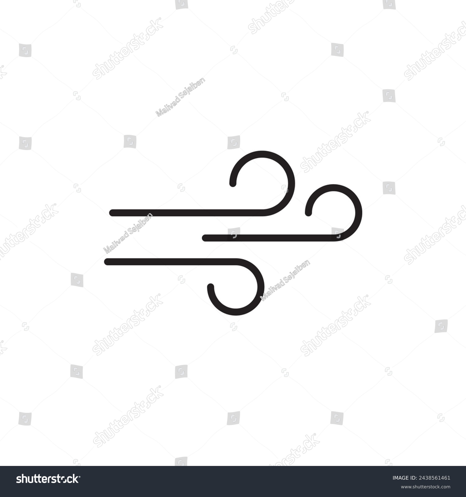 SVG of Wind icon simple flat trendy style vector illustration on white background..eps
 svg