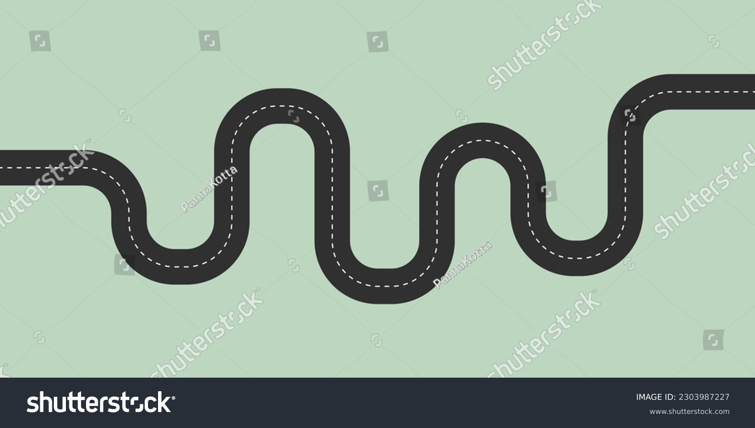 SVG of Winding road on white background. Vector illustration graphic design svg