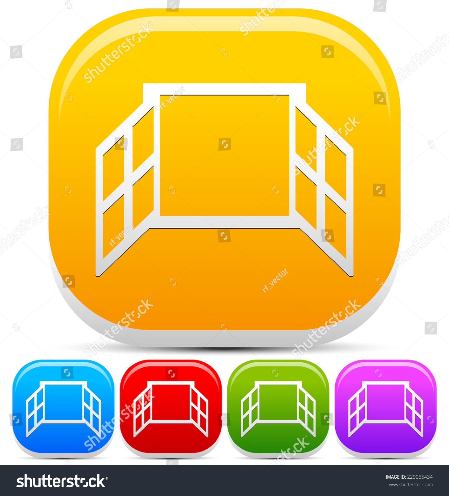 Window Icon Series Stock Vector (Royalty Free) 229055434 | Shutterstock