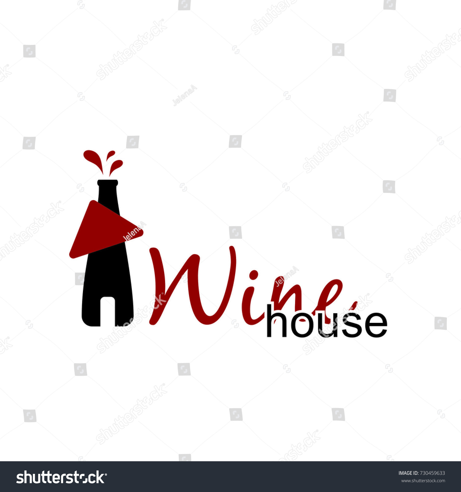 Wine House Logo Stock Vector (Royalty Free) 730459633 Shutterstock