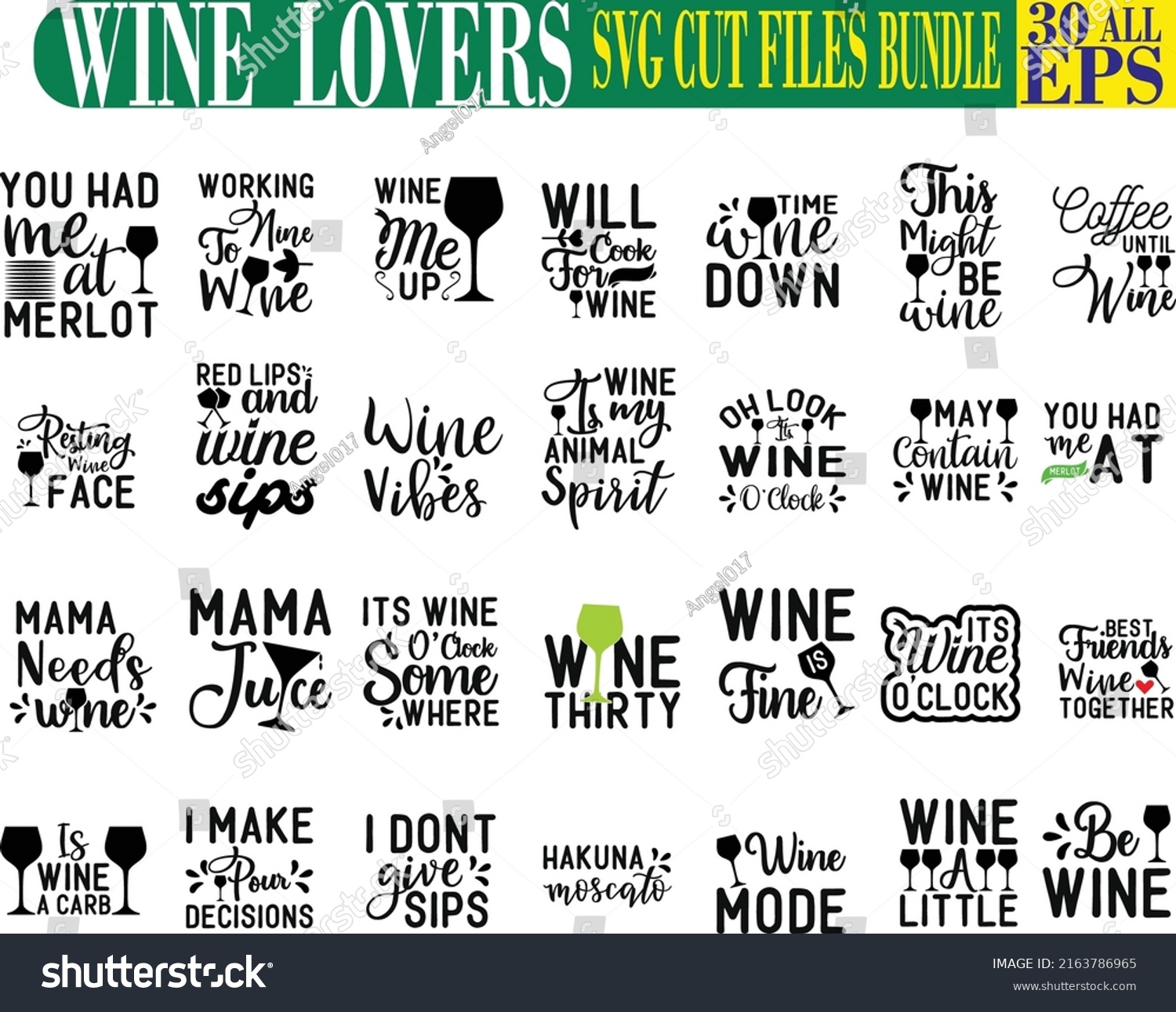 SVG of Wine SVG Cut Files Bundle svg