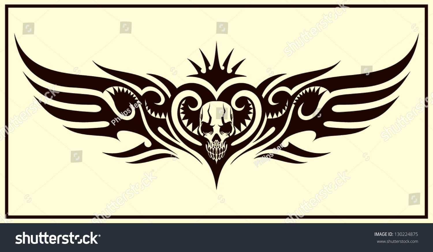 wings tribal tattoo stock vector 130224875 shutterstock wings tribal tattoo stock vector 130224875 shutterstock