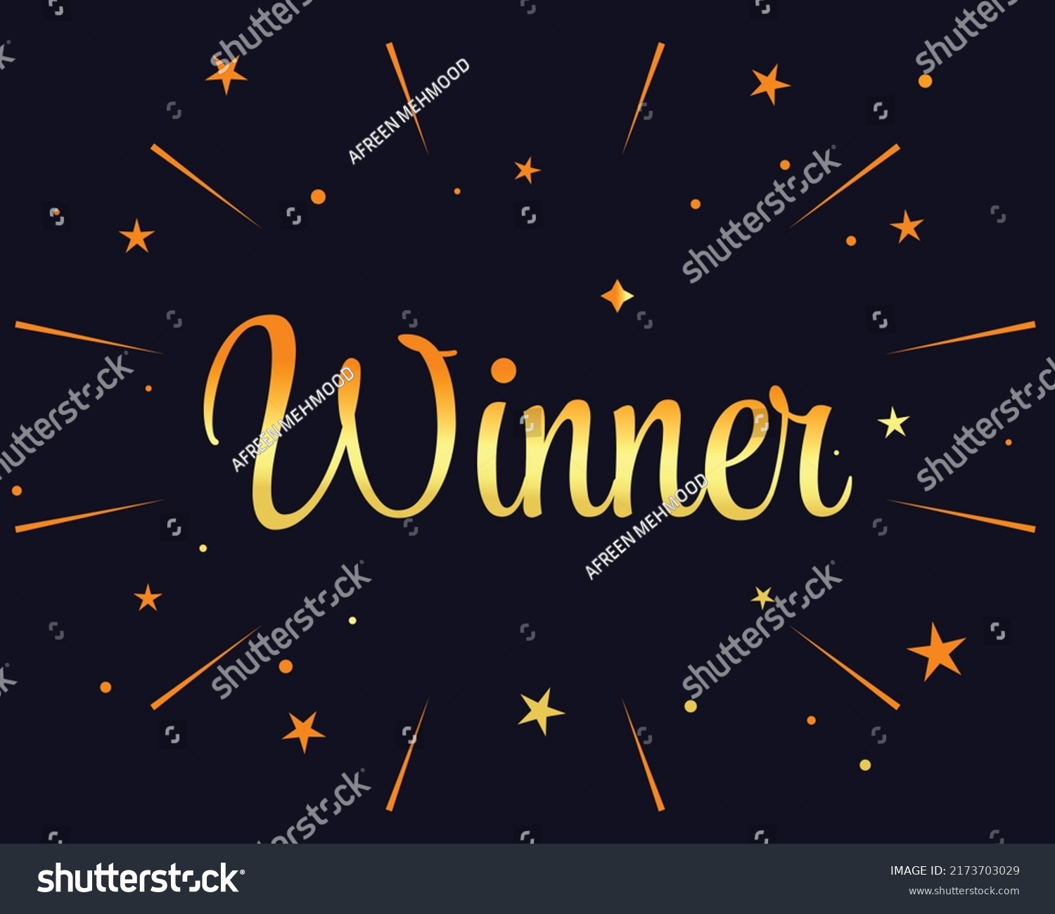 Winner Logo Design Champion Celebration Winner Stock Vector (royalty 