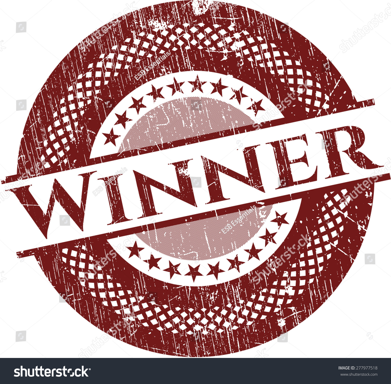 Winner Red Rubber Stamp Stock Vector (Royalty Free) 277977518 ...
