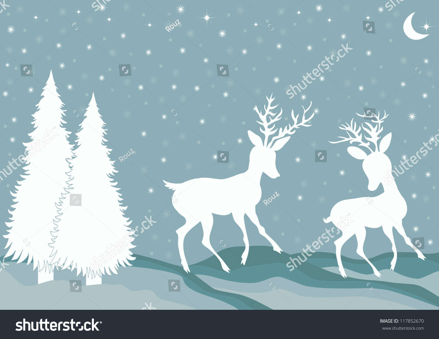 Winter Stock Vector Illustration 117852670 : Shutterstock