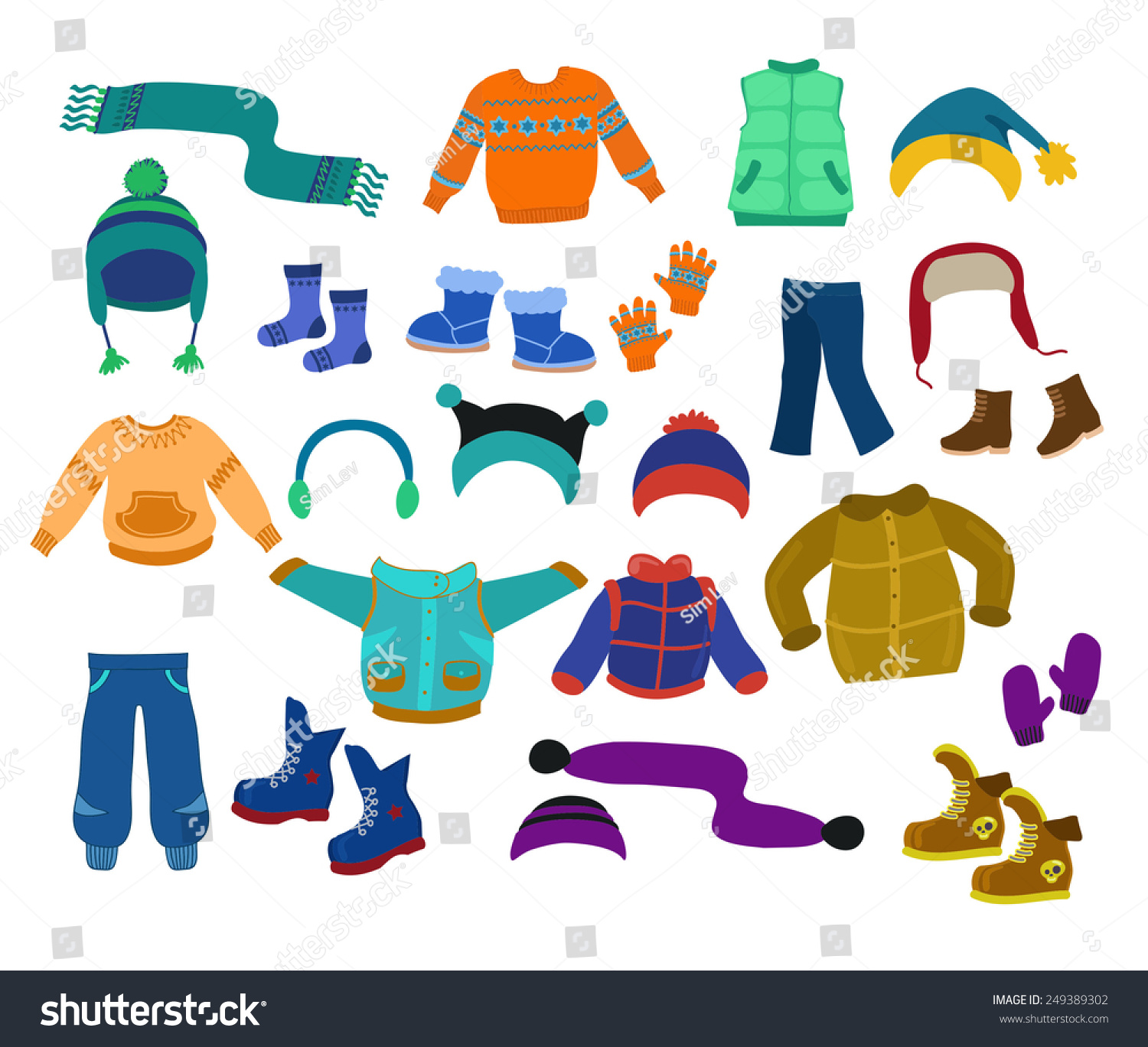 6,230 Winter clothing clipart Images, Stock Photos & Vectors | Shutterstock