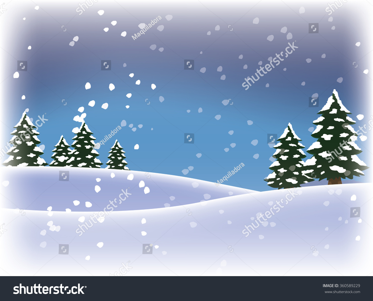 Winter Background Stock Vector Illustration 360589229 : Shutterstock