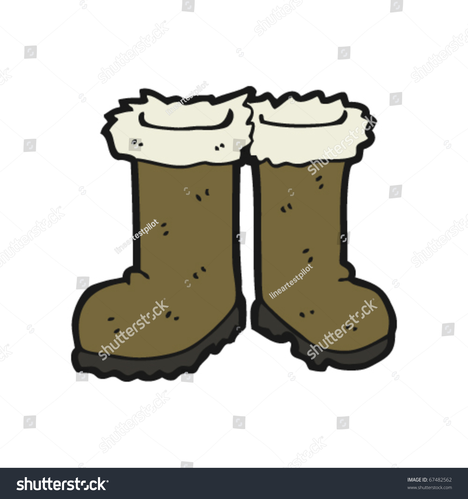 Winter Boots Cartoon Stock Vector (Royalty Free) 67482562
