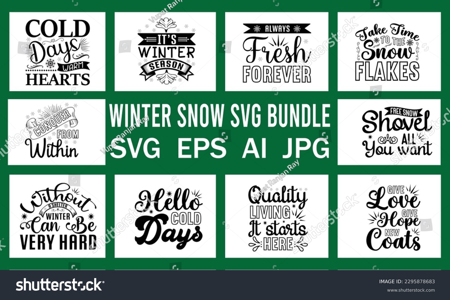 SVG of Winter Snow Svg  Free File Vector  Bundle svg