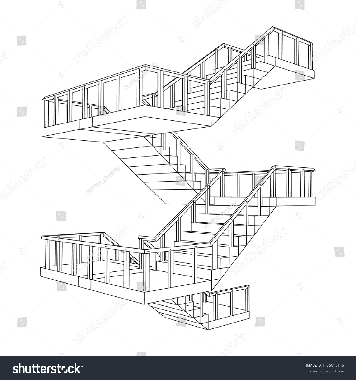 2,904 Blueprint stairs Stock Illustrations, Images & Vectors | Shutterstock