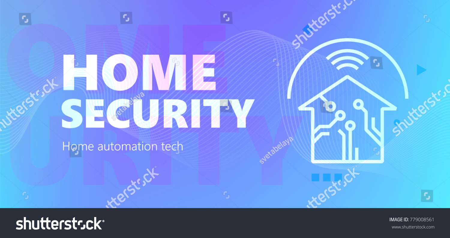 Wireless Home Security Emblem Stock Vector (Royalty Free) 779008561