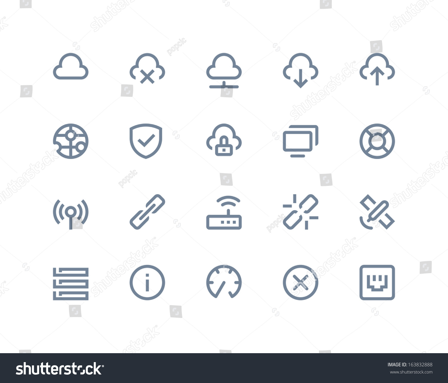 SVG of Wireless network icons. Line series svg