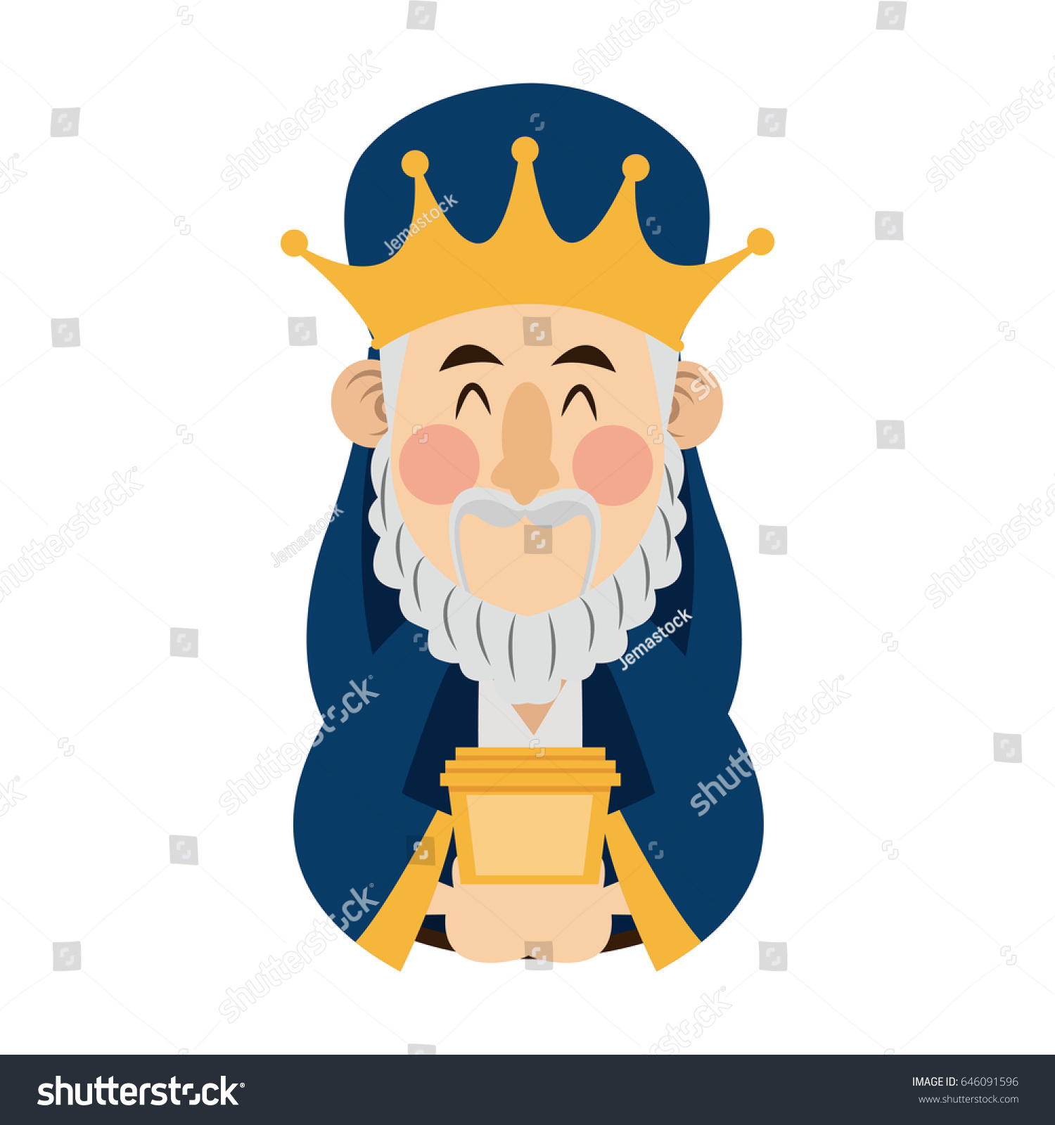 Wise Man Kings Bringing Gifts Jesus Stock Vector (Royalty Free) 646091596