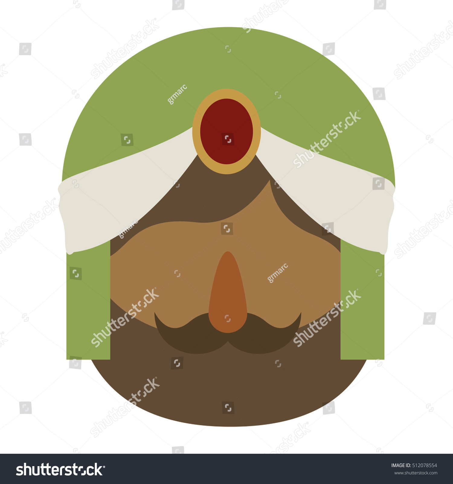 Wiseman Cartoon Epiphany Design Stock Vector (Royalty Free) 512078554