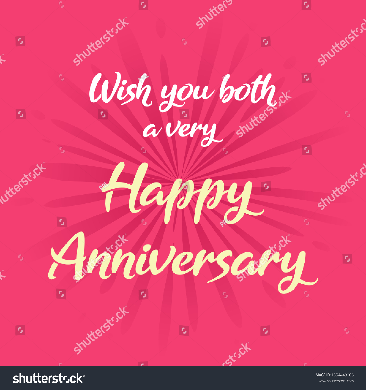 Wish You Both Very Happy Anniversary Stock Vector Royalty Free 1554449006