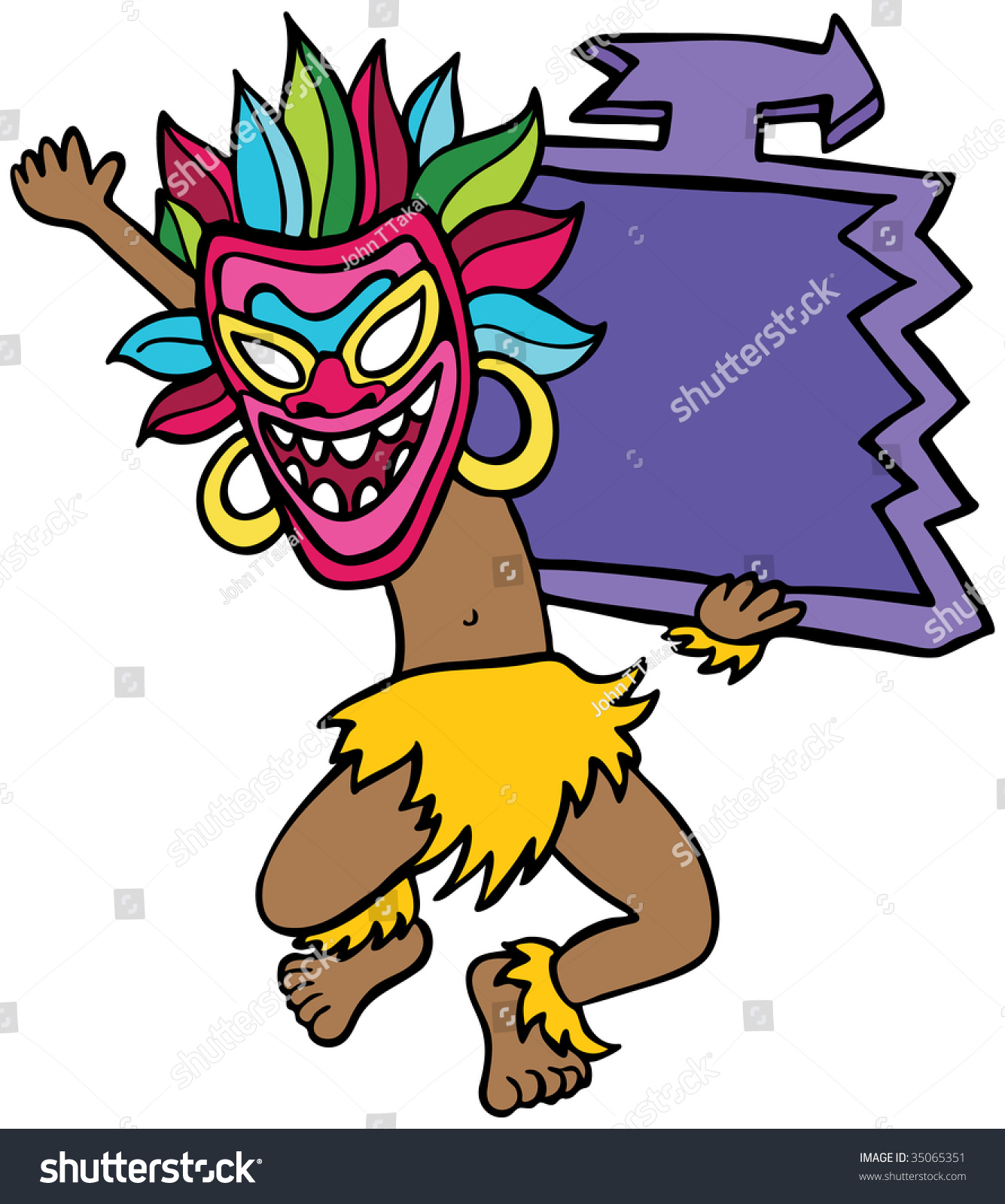 Witch Doctor Sign Stock Vector (Royalty Free) 35065351