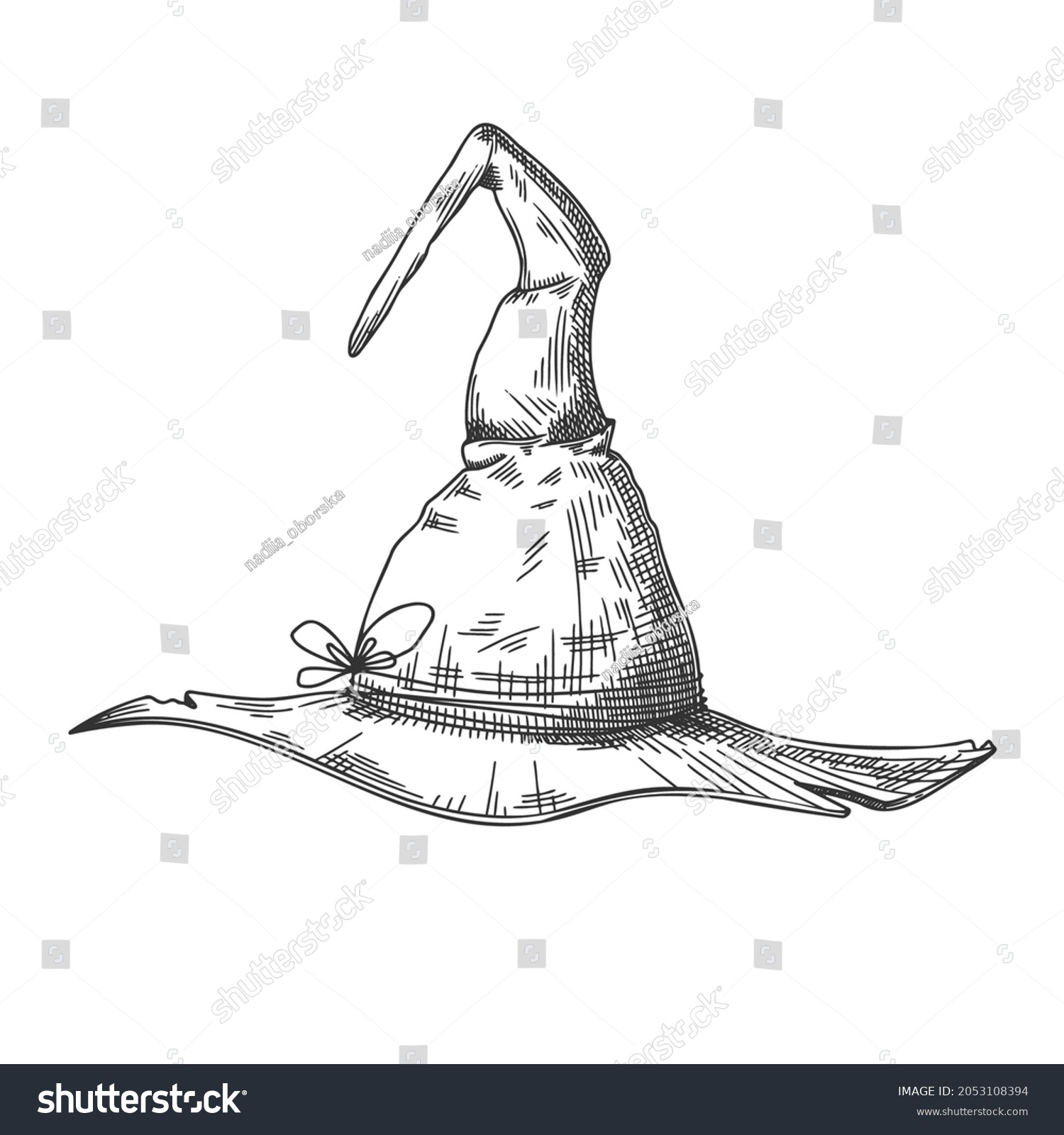 10,672 Witch hat sketch Images, Stock Photos & Vectors | Shutterstock