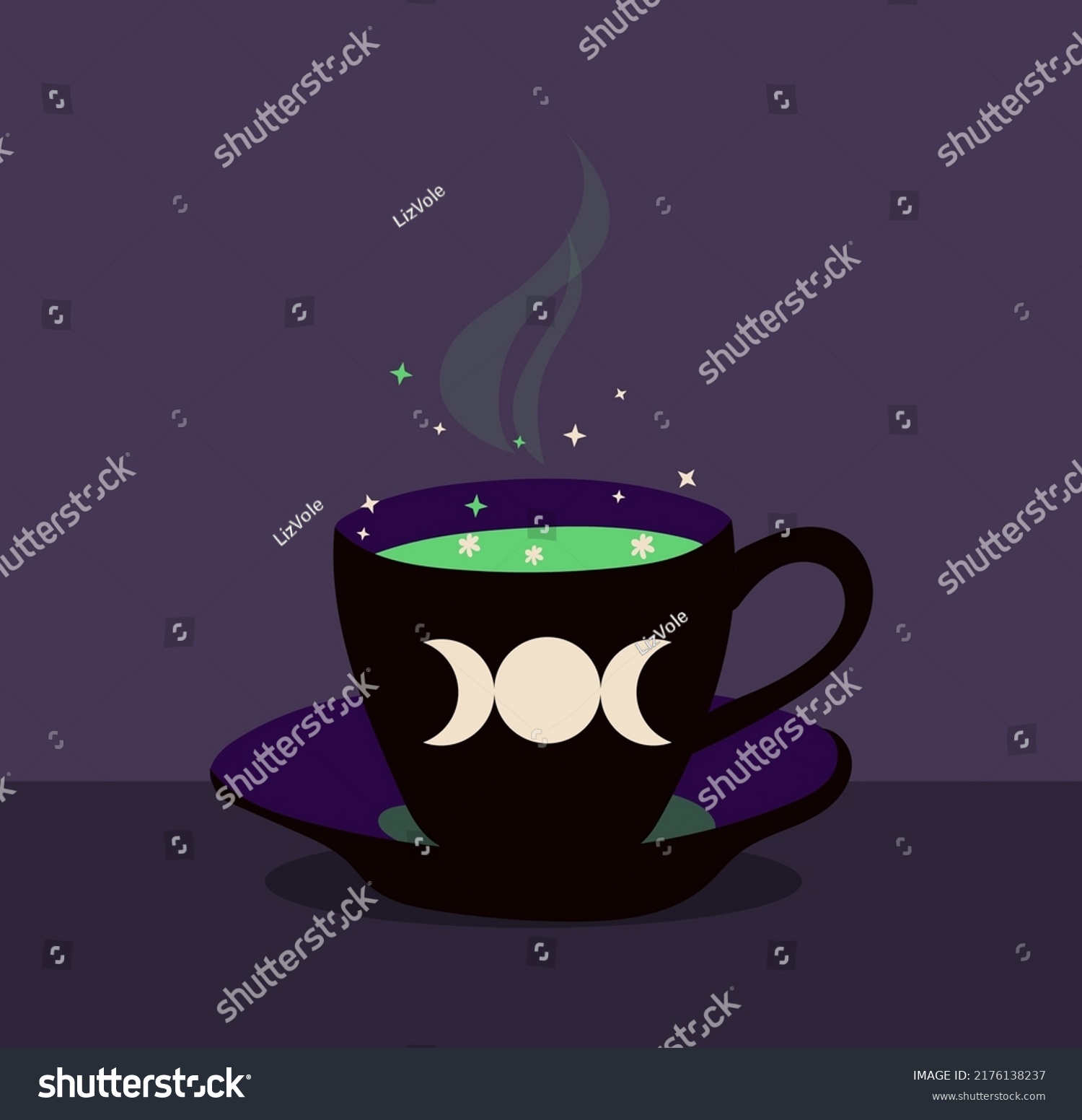 Witches Brew Magic Potion Herbal Tea Stock Vector Royalty Free 2176138237 Shutterstock 7132