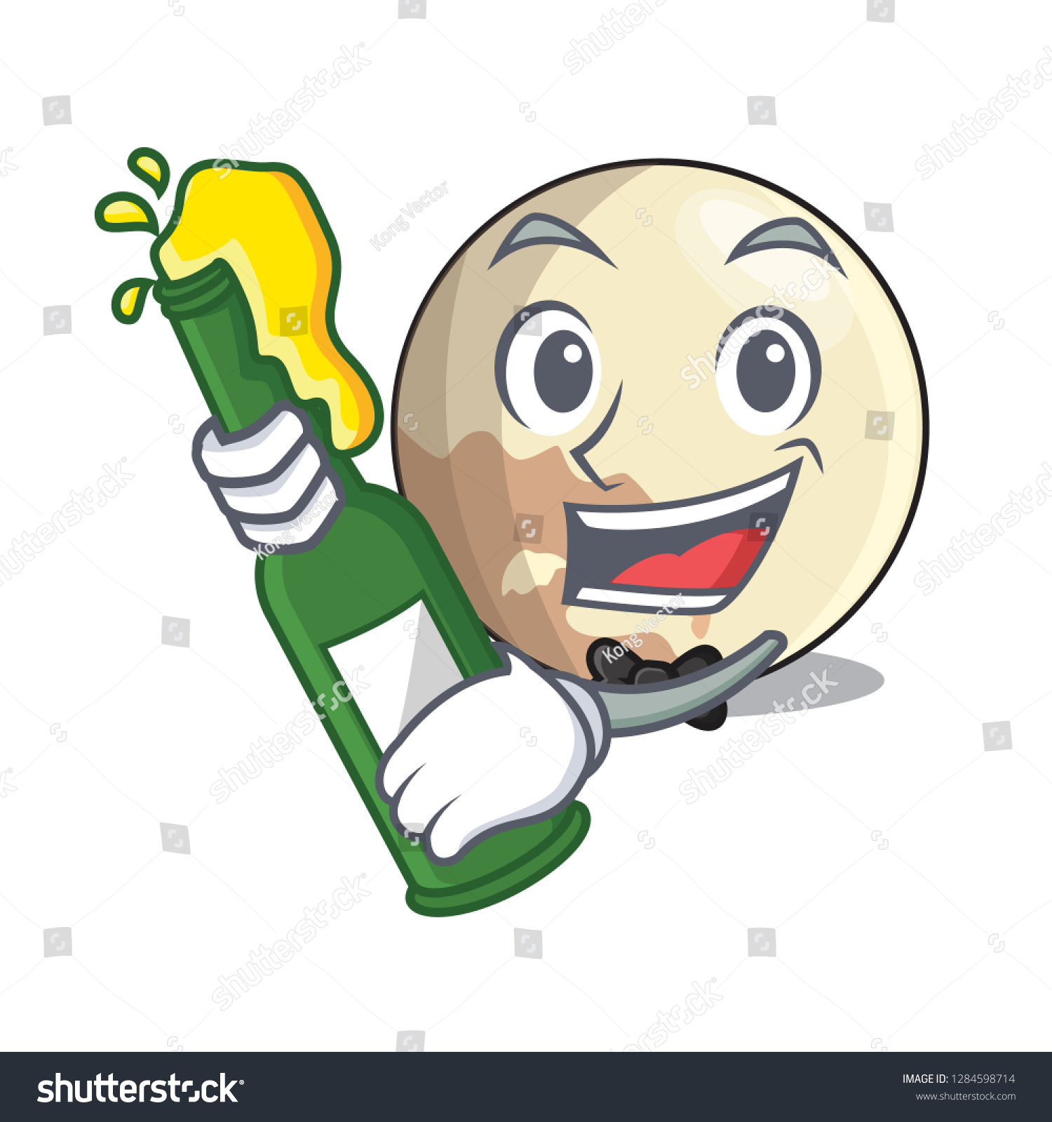 Beer Pluto Planet Isolated Mascot Stock Vector (Royalty Free ...