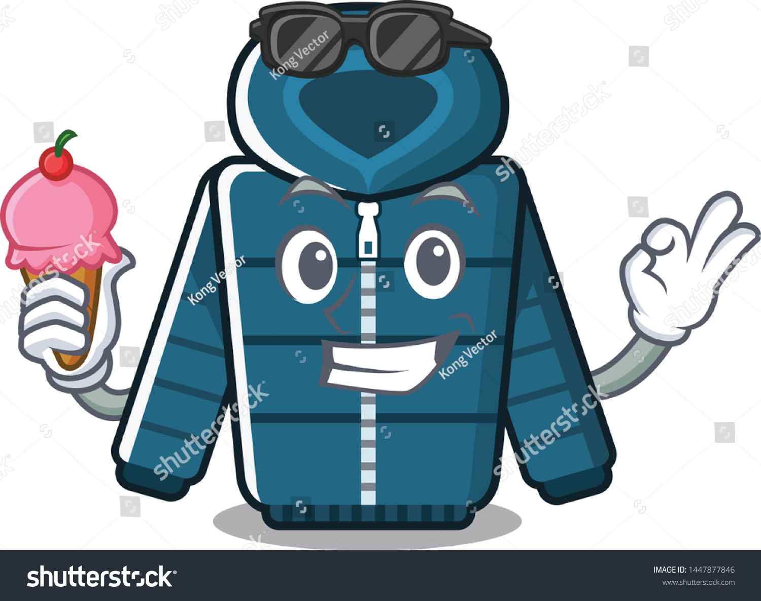 ice blue winter coat