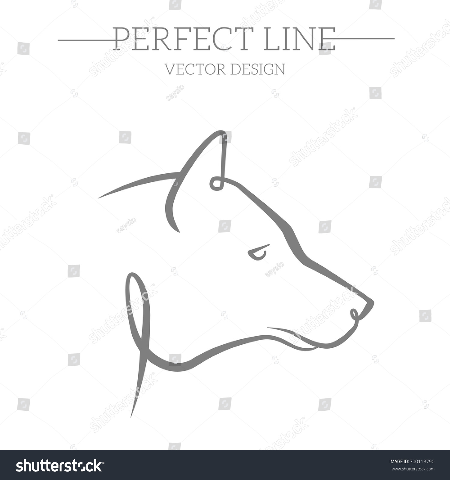 wolf face logo emblem template mascot stock vector royalty free