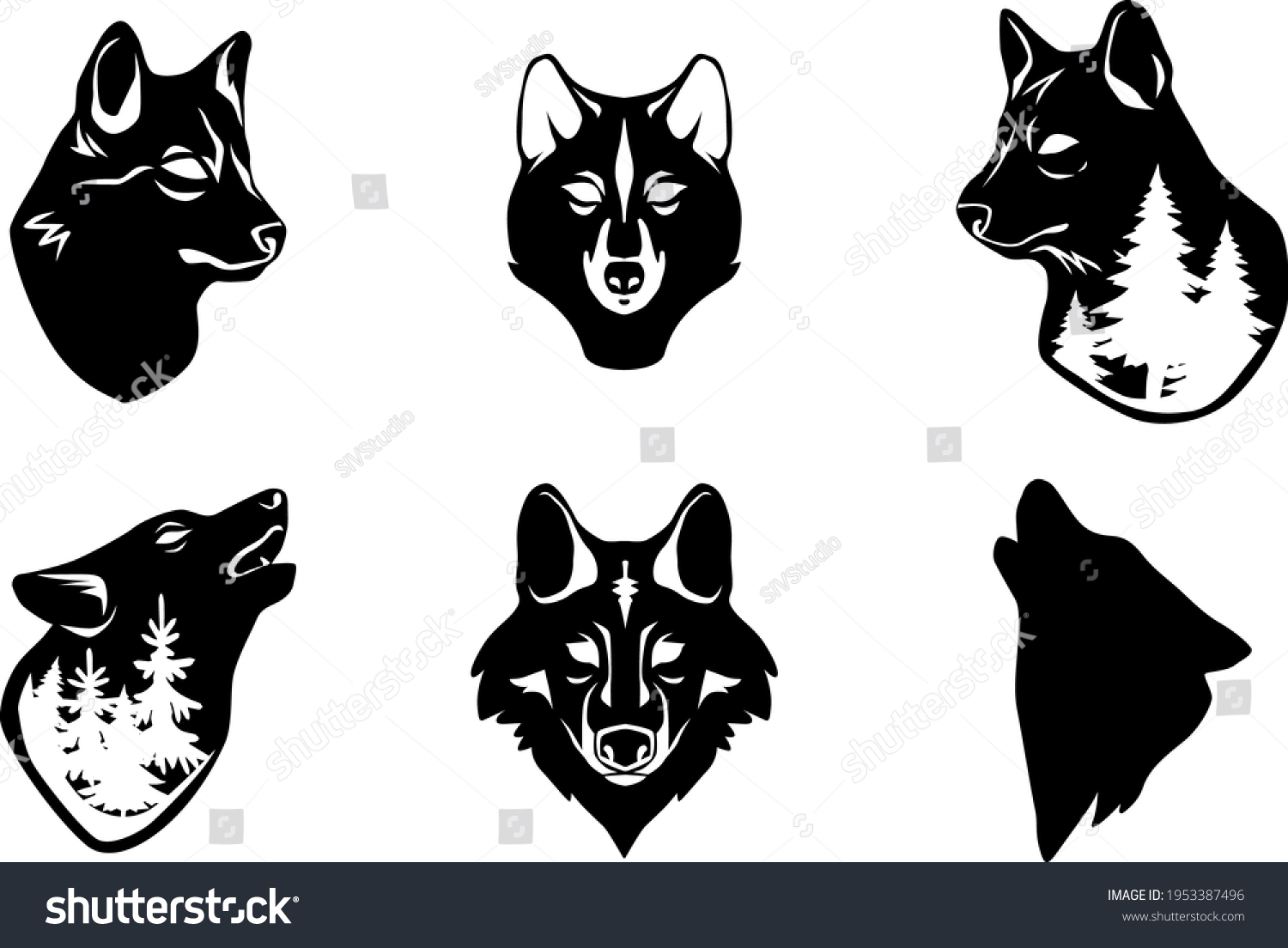 163 Wolf Png Stock Illustrations, Images & Vectors 