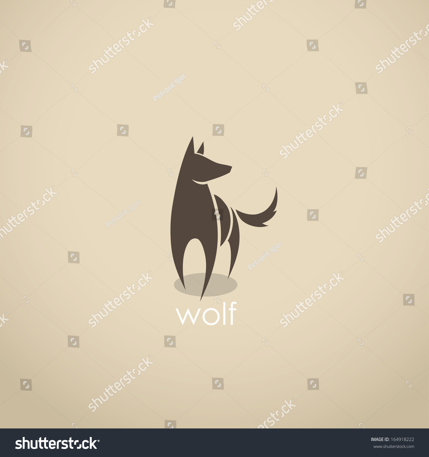 Wolf Symbol - Vector Illustration - 164918222 : Shutterstock