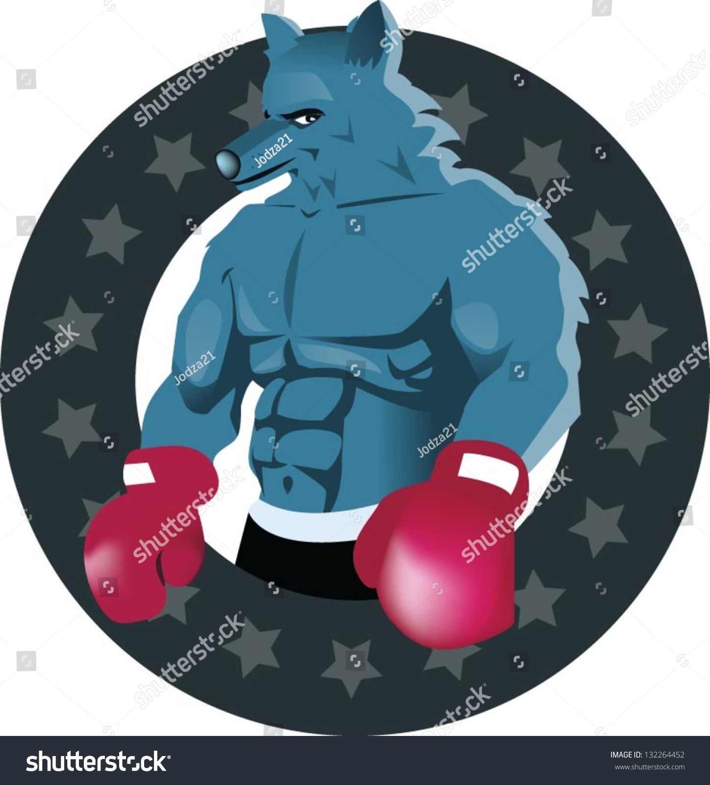 wolf boxing gloves