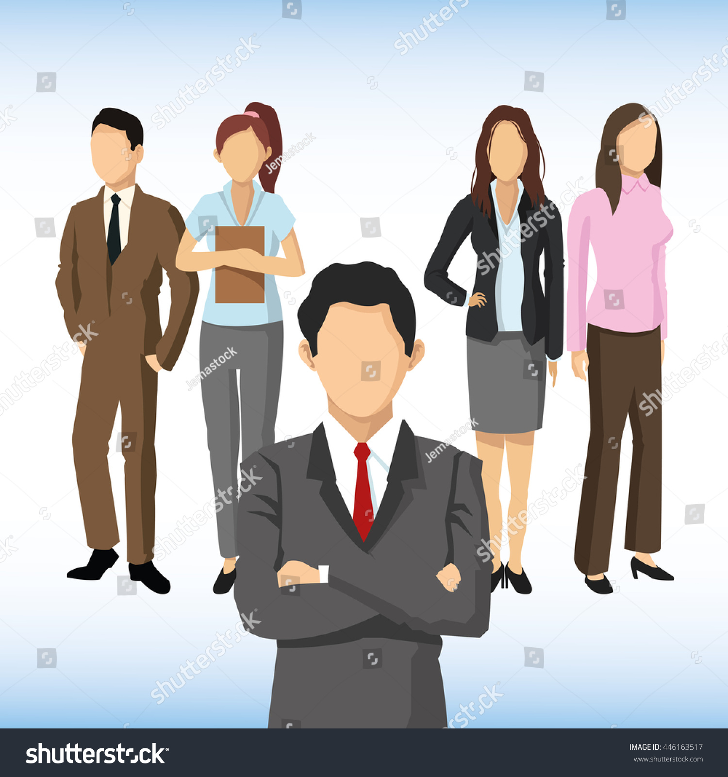 Woman Man Avatar Icon Businesspeople Design Stock Vector (Royalty Free ...