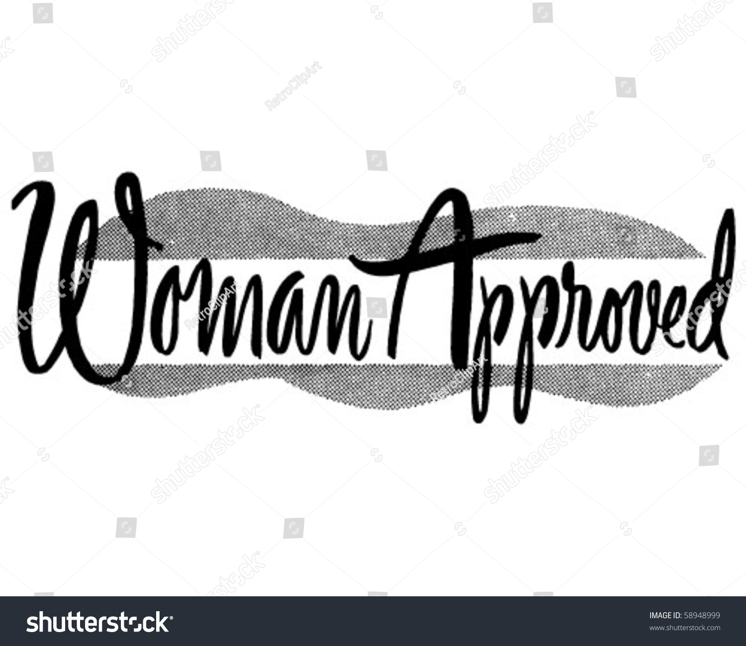 SVG of Woman Approved - Ad Header svg